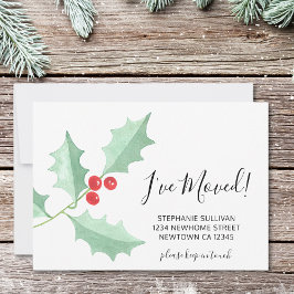 Ich habe die Watercolor Holly Announcement Card ve