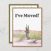 Ich habe die Wüste von Arizona um eine neue Adress Ankündigungspostkarte (Vorne/Hinten)