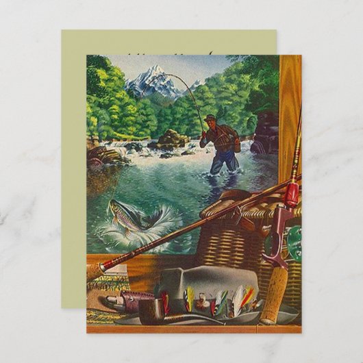 Ich habe die Zuhause zur Ankündigung von Fischerei (Vorne/Hinten)