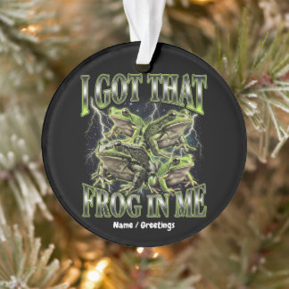 Ich habe diesen Frosch in mir Retro 90er Bootleg M Ornament