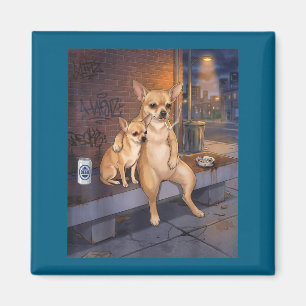 Ich habe diesen Hund in mir Funny Chihuahua raucht Magnet