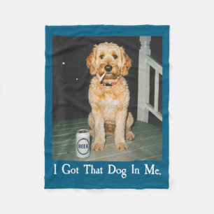 Ich habe diesen Hund in mir Funny Golden Doodle ra Fleecedecke