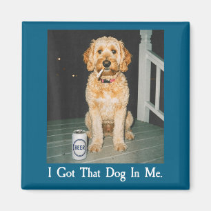 Ich habe diesen Hund in mir Funny Golden Doodle ra Magnet