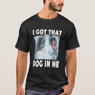 Ich habe diesen Hund in mir Xray Meme Lustig Männe T-Shirt