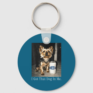 Ich habe diesen Hund mir lustig yorkie rauchende Z Schlüsselanhänger