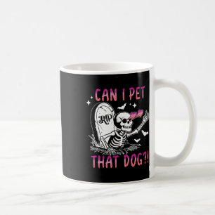 Ich habe diesen Hund Skelett Halloween gegessen Kaffeetasse