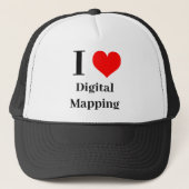 Ich habe Digital Mapping Truckerkappe (Vorderseite)