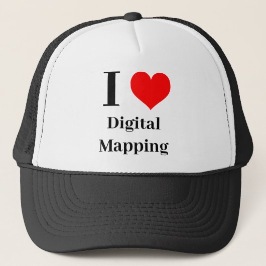 Ich habe Digital Mapping Truckerkappe (Vorderseite)