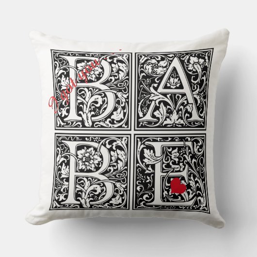 Ich habe dir "BABE" got Kissen (Vorderseite)