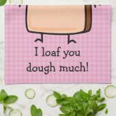 Ich habe dir das Brot mit viel Toast gekocht Geschirrtuch (Gefaltet)