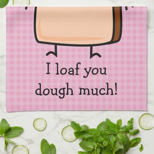 Ich habe dir das Brot mit viel Toast gekocht Geschirrtuch (Gefaltet)