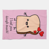 Ich habe dir das Brot mit viel Toast gekocht Geschirrtuch (Horizontal)