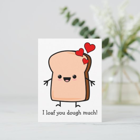 Ich habe dir das Brot mit viel Toast gekocht Postkarte (Stehend Vorderseite)