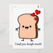 Ich habe dir das Brot mit viel Toast gekocht Postkarte (Vorne/Hinten)
