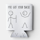 Ich habe dir deinen Rücken Got Dosenkühler (Rückseite)