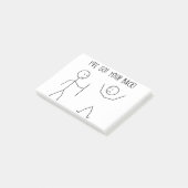 Ich habe dir deinen Rücken Got Post-it Klebezettel (angewinkelt)