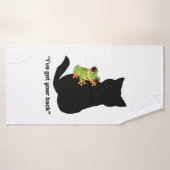 Ich habe dir den Rücken got Badehandtuch (Badehandtuch)