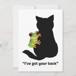 Ich habe dir den Rücken got Dankeskarte