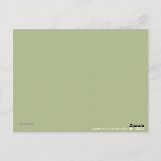 Ich habe dir den Rücken got! Deutsche Schäferpuppy Postkarte (Rückseite)