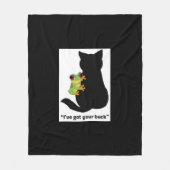 Ich habe dir den Rücken got Fleecedecke (Vorderseite)