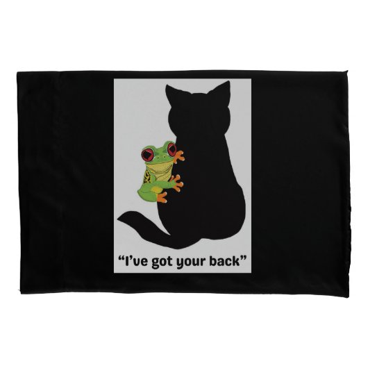 Ich habe dir den Rücken got Kissenbezug (Vorderseite)