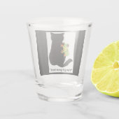 Ich habe dir den Rücken got Schnapsglas (Rückseite)