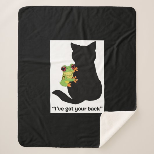 Ich habe dir den Rücken got Sherpadecke (Vorderseite)