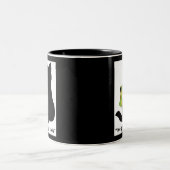 Ich habe dir den Rücken got Zweifarbige Tasse (Mittel)