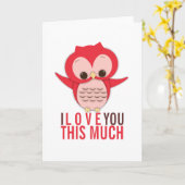 Ich habe dir diese große Eule-Karte Liebe Karte (Gelbe Blume)