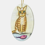 Ich habe dir ein Geschenk gemacht Keramik Ornament (Links)