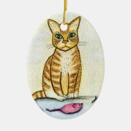 Ich habe dir ein Geschenk gemacht Keramik Ornament