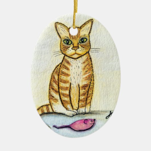 Ich habe dir ein Geschenk gemacht Keramik Ornament (Vorne)