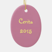 Ich habe dir ein Geschenk gemacht Keramik Ornament (Hinten)