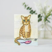 Ich habe dir ein Geschenk gemacht Postkarte (Stehend Vorderseite)