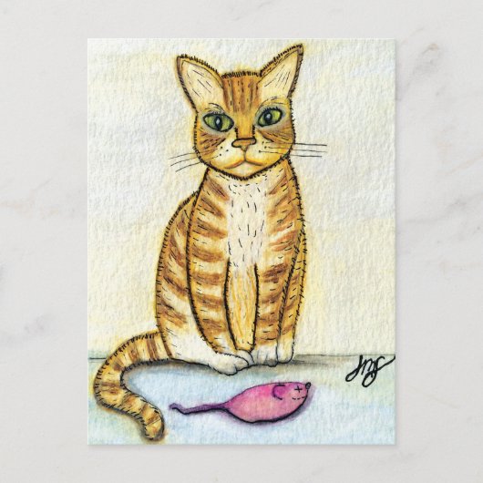 Ich habe dir ein Geschenk gemacht Postkarte (Vorderseite)