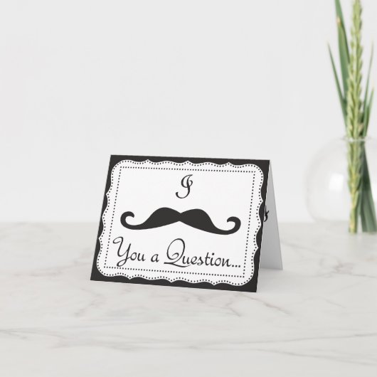 Ich habe dir eine Frage gestellt: Werden Sie mein Einladung (Vorderseite)