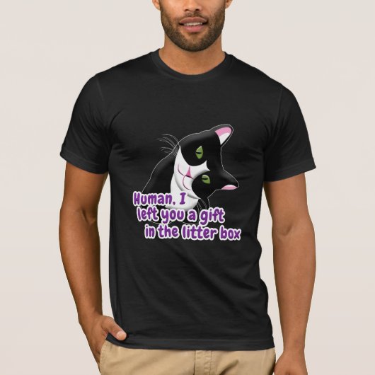Ich habe dir eine Geschenkkatze verlassen T-Shirt (Vorderseite)