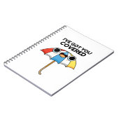 Ich habe dir einen bedeckten Sonnenschirmpun Got Notizblock (Linke Seite)