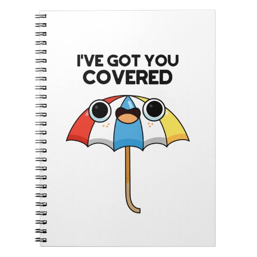 Ich habe dir einen bedeckten Sonnenschirmpun Got Notizblock (Vorderseite)