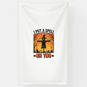 Ich habe dir einen Fluch auferlegt Halloween-Vogel Banner