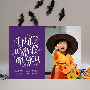 Ich habe dir einen Fluch auferlegt Lila Halloween-