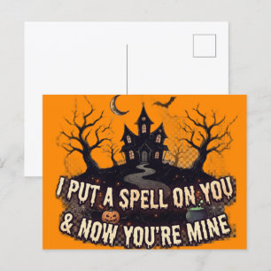 Ich habe dir einen Fluch auferlegt - Spukhaus Hall Postkarte