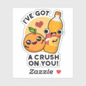 Ich habe dir einen lustigen Orangen Pop Got Aufkleber (Blatt)