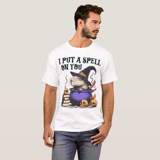 Ich habe dir einen Zauber auf Capybara Halloween d T-Shirt (Vorne ganz)
