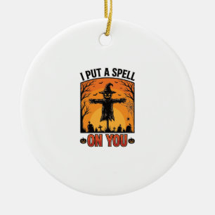 Ich habe dir einen Zauber auferlegt Halloween Voge Keramik Ornament