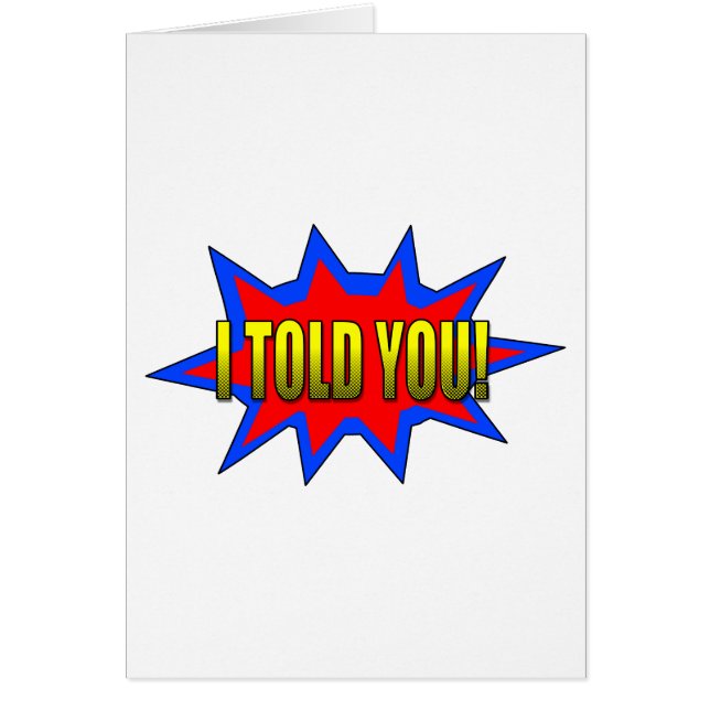 Ich habe dir gesagt (Vorne)