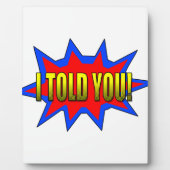 Ich habe dir gesagt fotoplatte (Vorderseite)