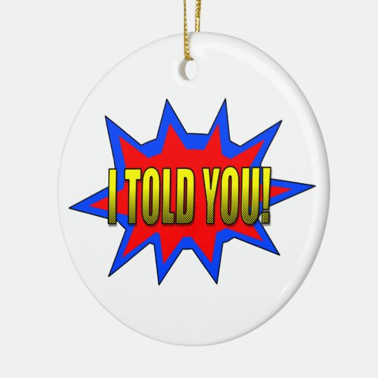 Ich habe dir gesagt keramikornament (Links)