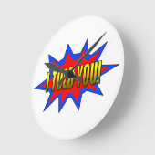 Ich habe dir gesagt runde wanduhr (Winkel)