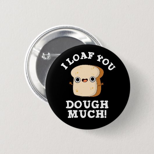 Ich habe dir getraut viel lustiges Brot Puppe Dark Button (Vorne & Hinten)